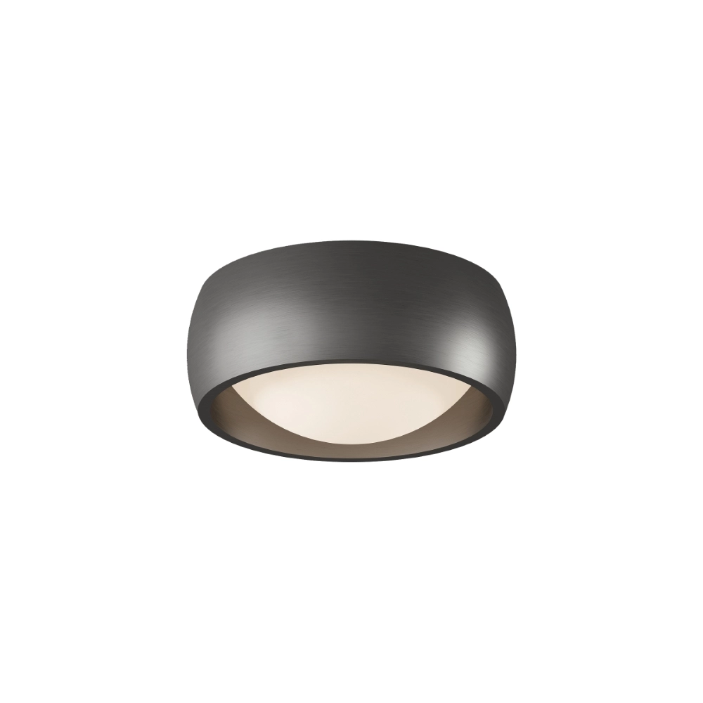 Strakke plafondlamp Montana Ø15cm - Gun metal Artdelight 8720701103962