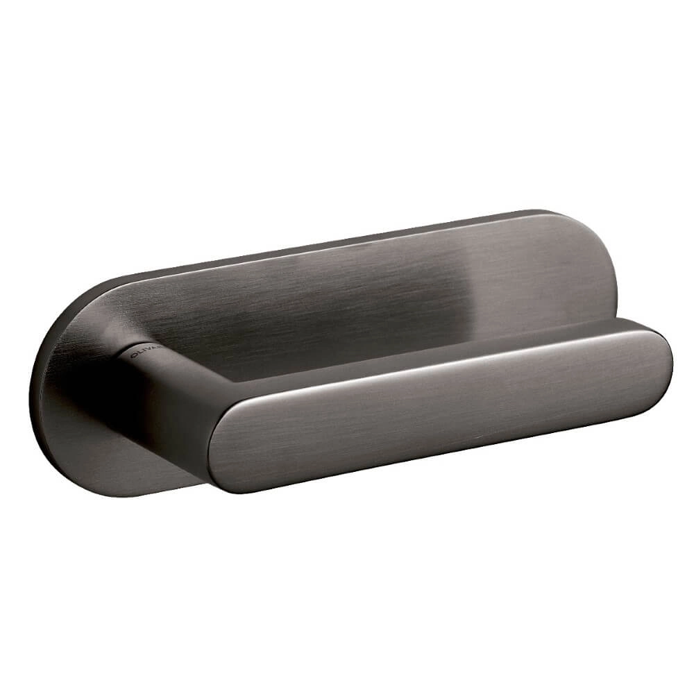 Deurklink Link horizontaal schild antraciet