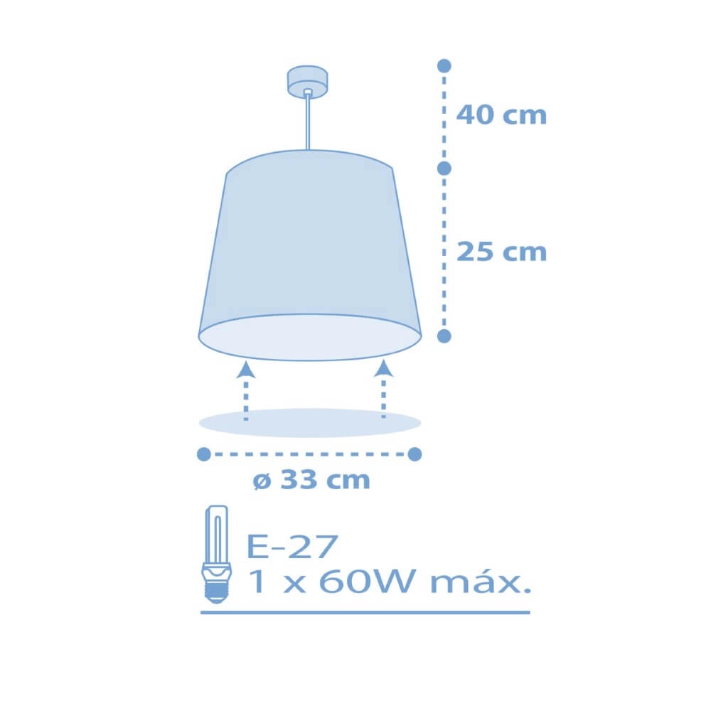 Kinderkamer hanglamp Star Light soft blauw Dalber 8420406003115