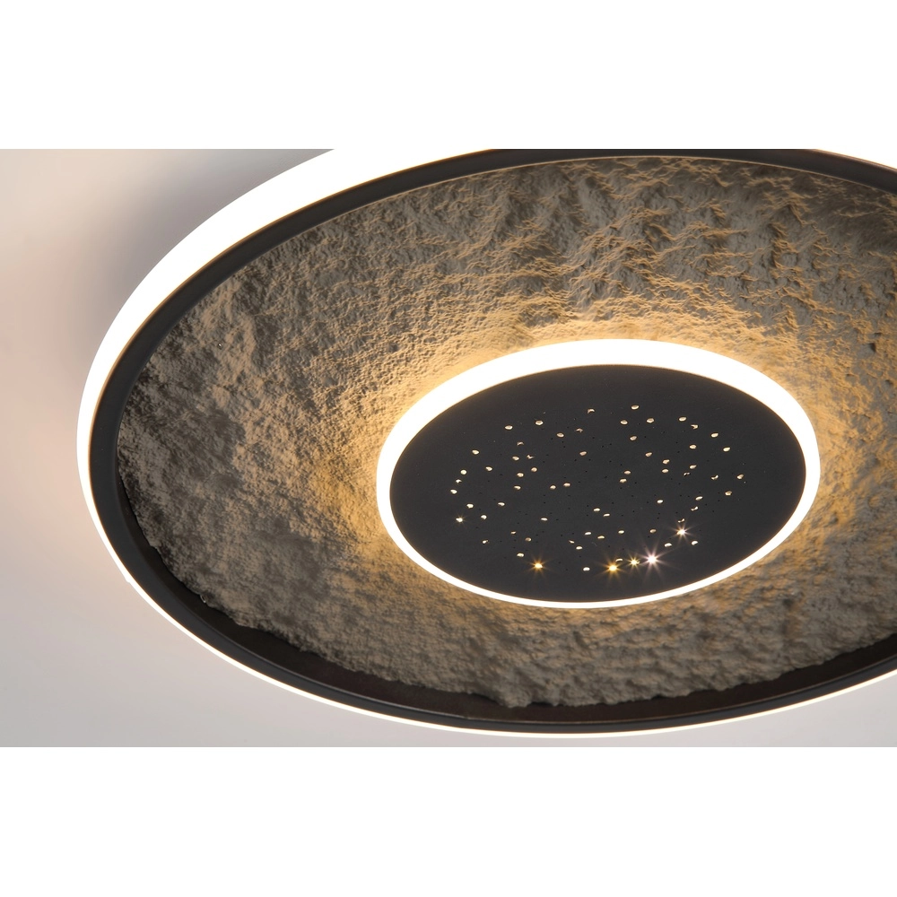 Plafonniere Lumadisc zwart Searchlight 5053423298009