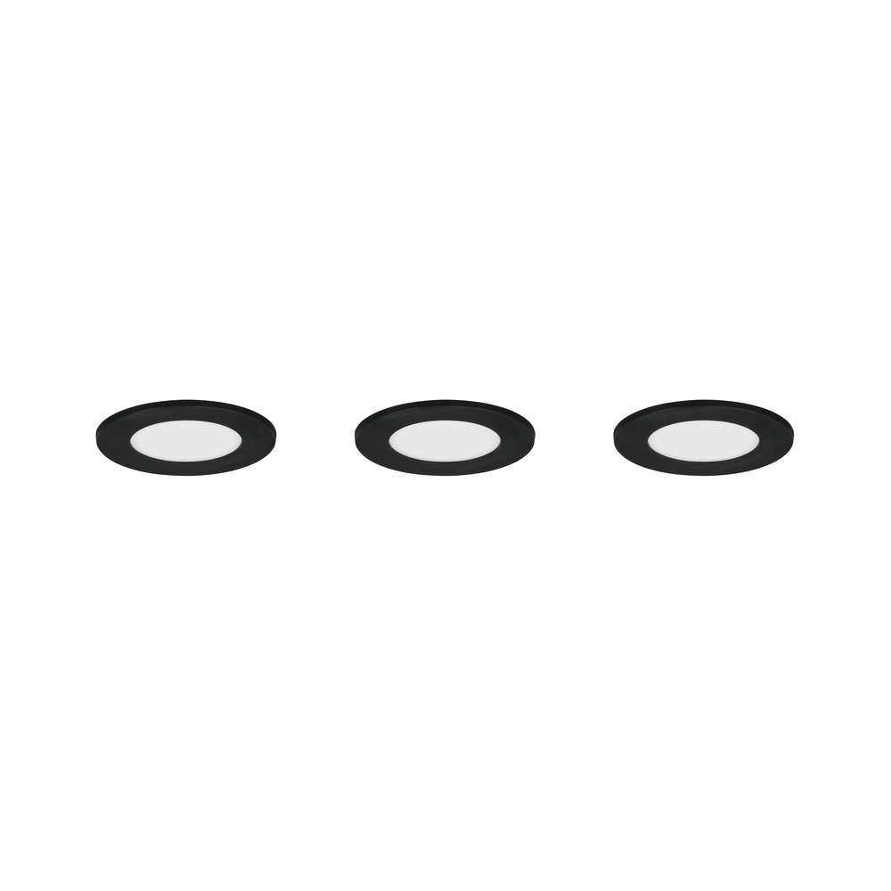 Set van 3 inbouwspots Himal zwart IP65 Trio 4017807663792