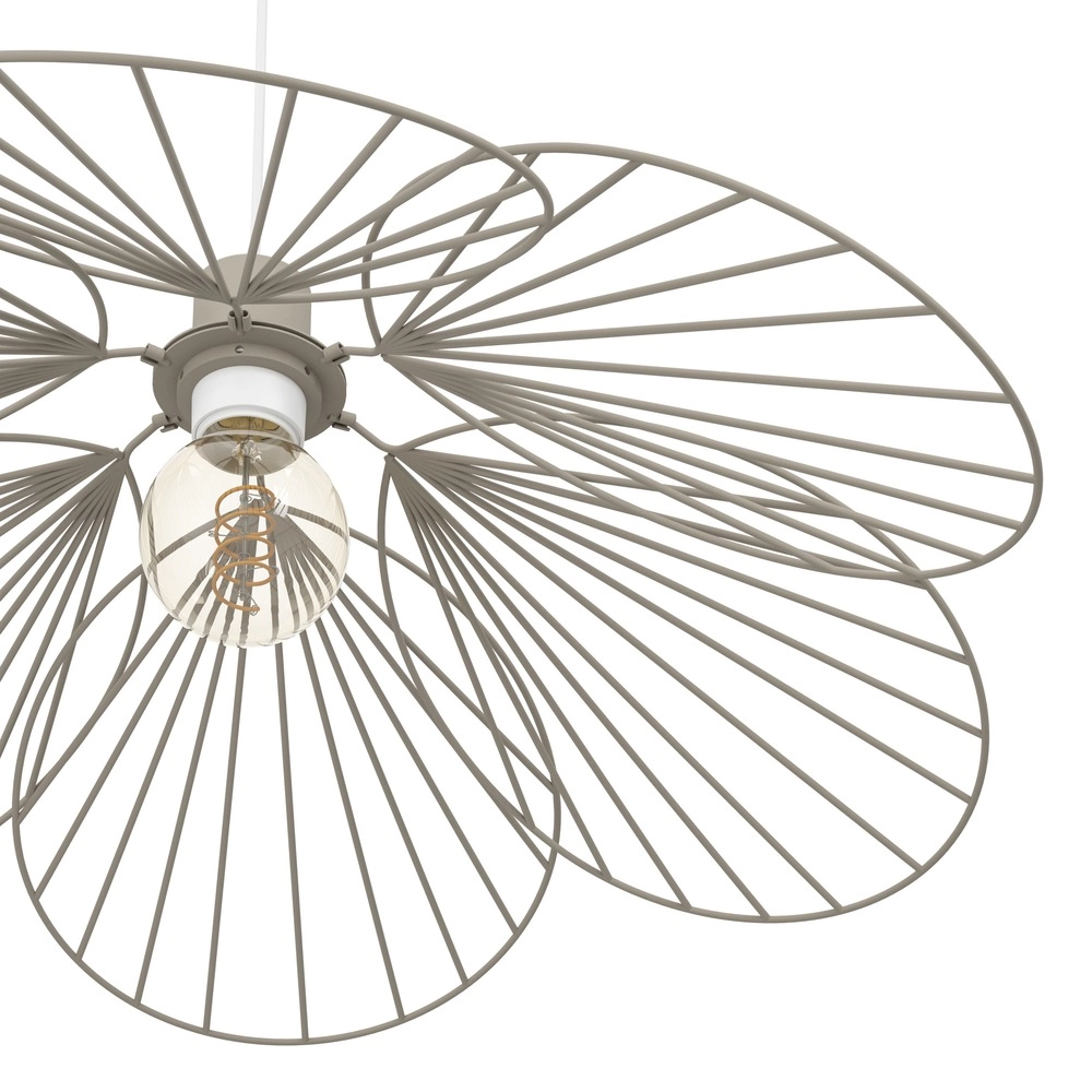 Hanglamp Binacua zand bruin Ø 60cm Eglo 9008606405916