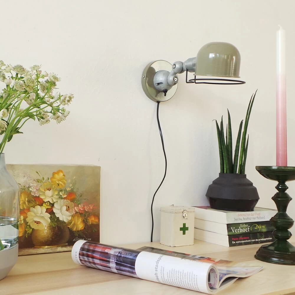 Retro leeslamp Davin 29cm retro groen Steinhauer 8712746102062