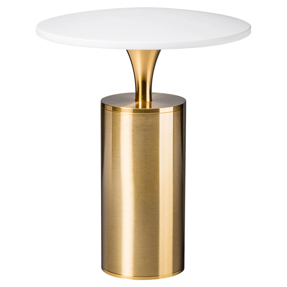 Design tafellampje Jazz goud met wit
