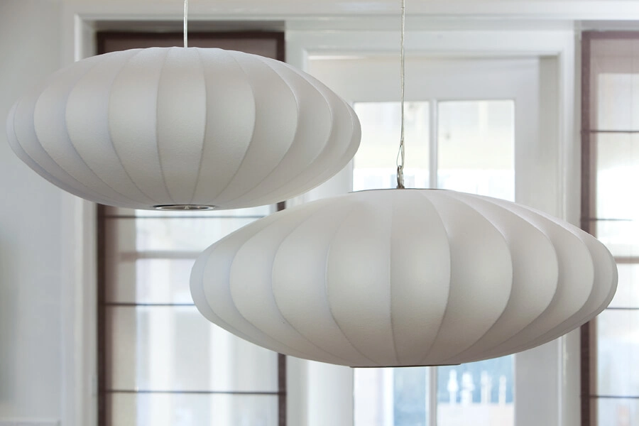 Japandi hanglamp Fay Ø 70cm wit