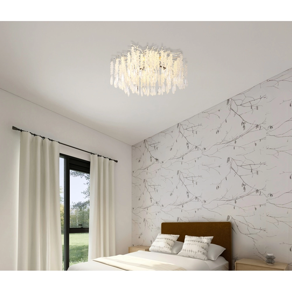 Plafondlamp Kinga zilvergrijs Ø 60cm Globo 9007371578979