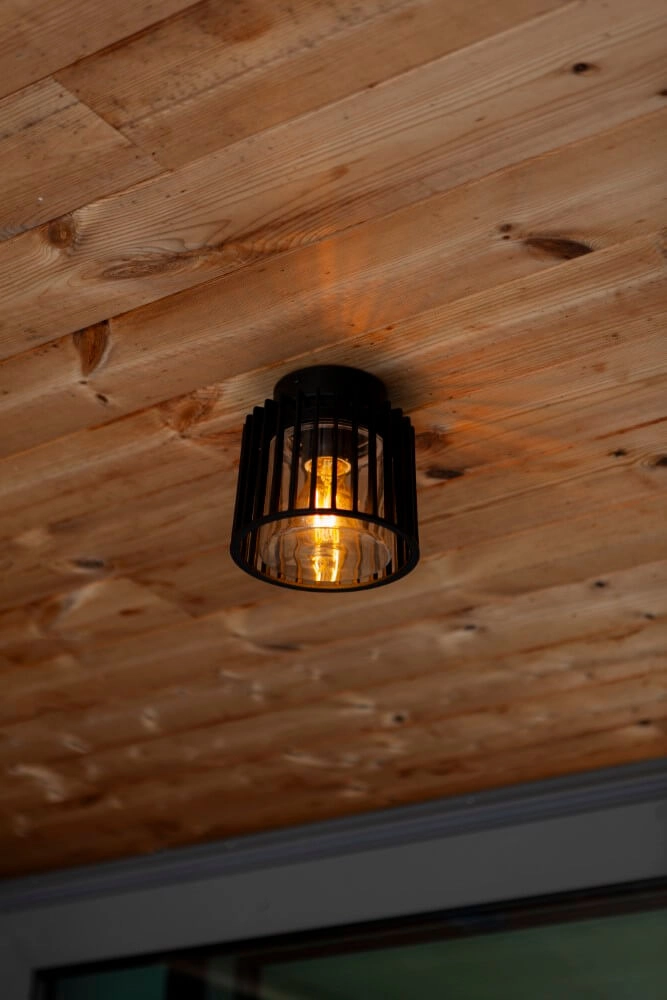 Black ceiling lamp Shyne black Lutec 6939412015569
