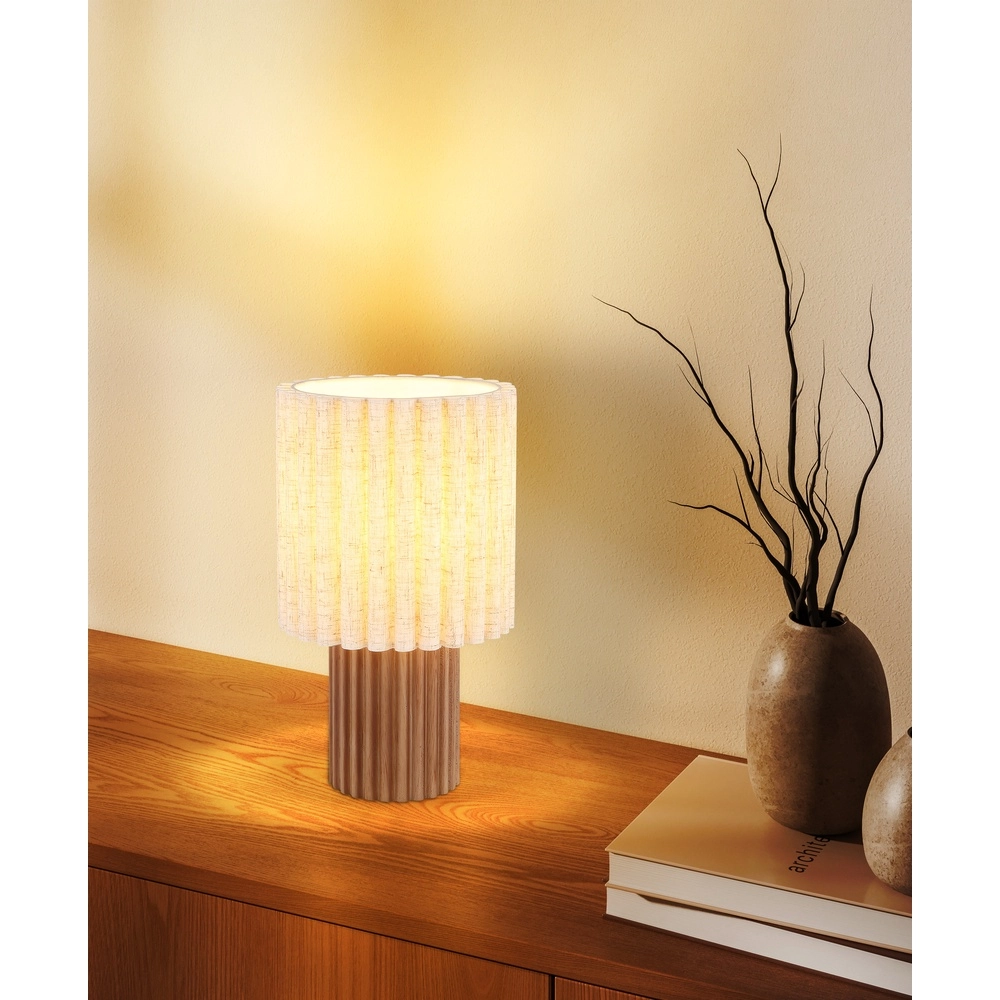 Unieke tafellamp Jannie bruin rond Globo 9007371586905