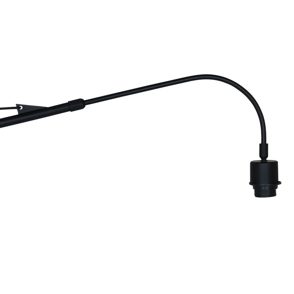 Zwarte wandlamp Vela Lino met crème kap Steinhauer 8712746182491