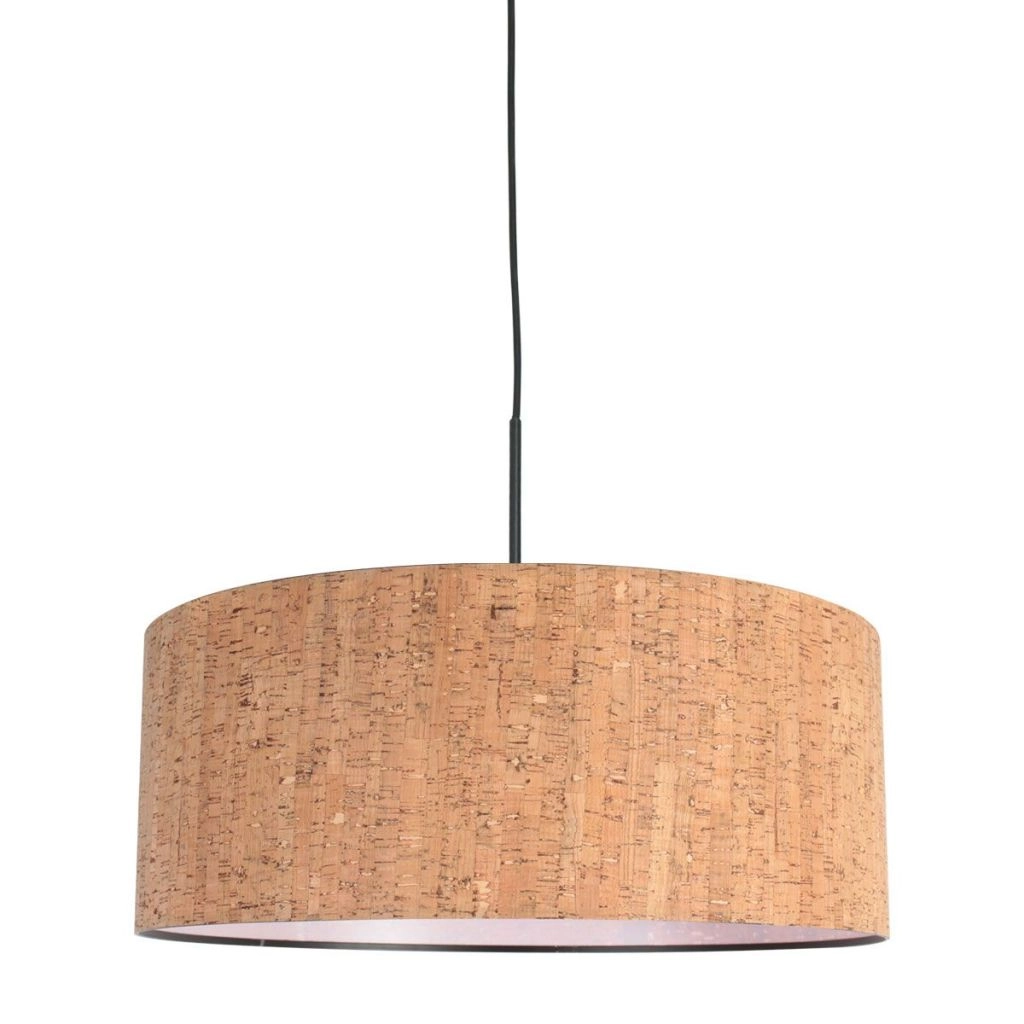 Hanglamp Sparkled Light kurk kap Ø50cm