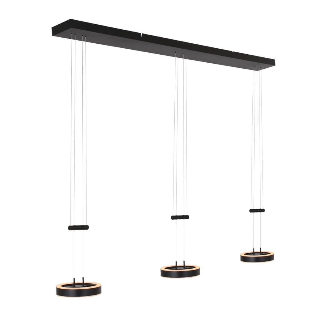 Keuken hanglamp Piola zwart Steinhauer 8712746167337