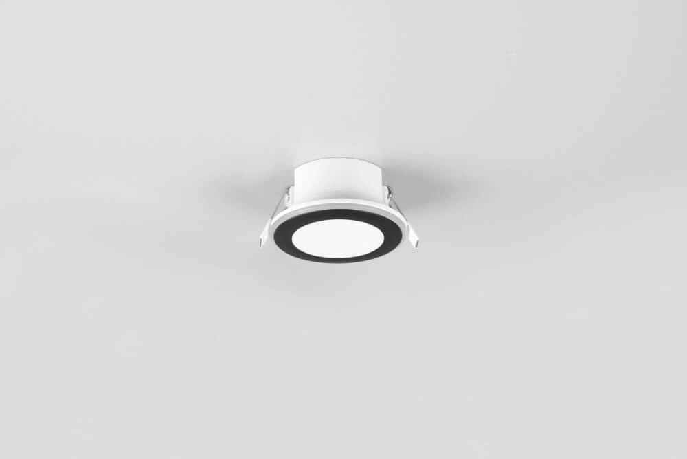 Inbouwverlichting Aura 8,2cm zwart Trio 4017807504095