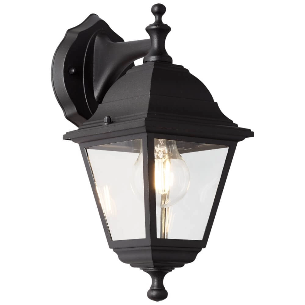 Zwarte wandlamp Nissie down