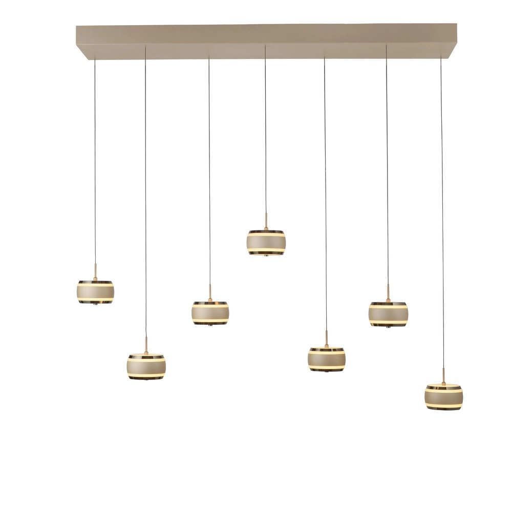 7L eettafel hanglamp Pure Falling Rings bronce Paul Neuhaus 4012248396605