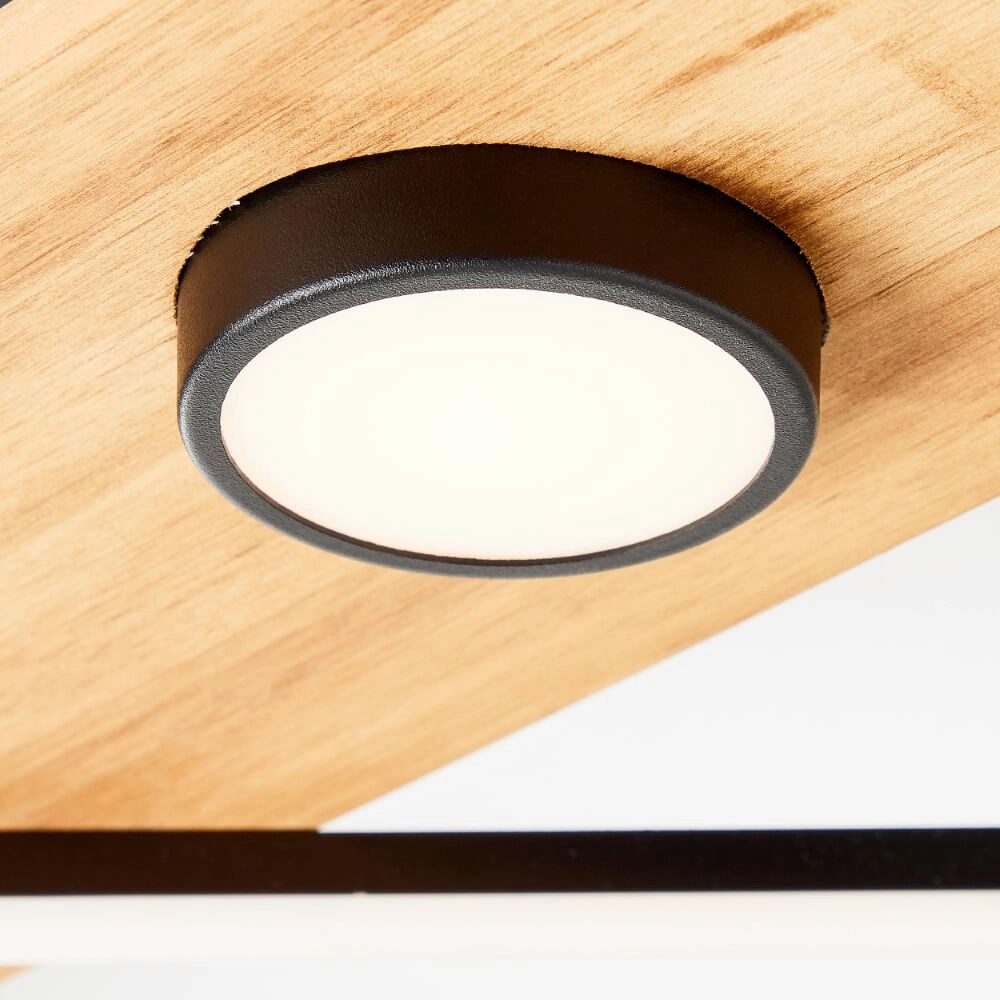 Houten led plafondlamp Woodbridge M Brilliant 4004353409707