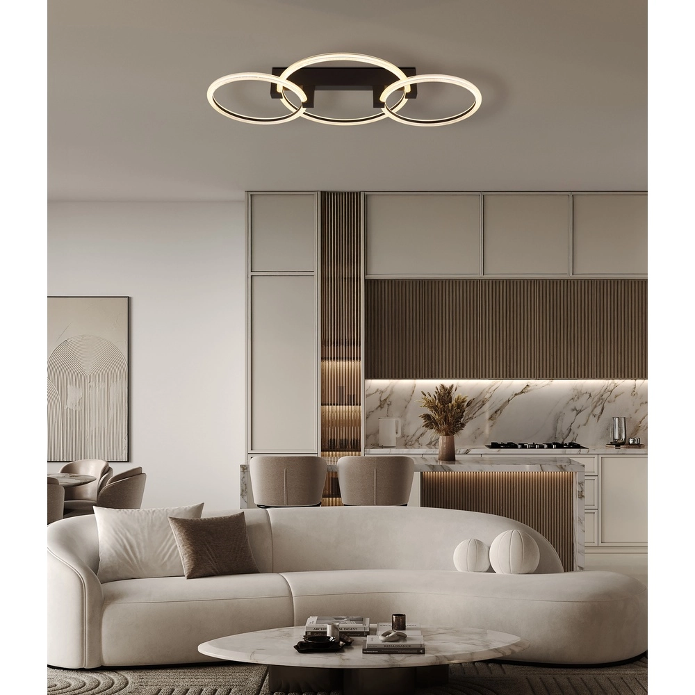 Plafondlamp Fletcher design zwart Globo 9007371592289