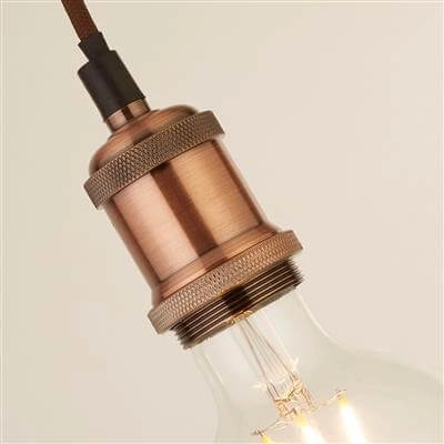Hanglamp Suspi roodkoper met zwart Searchlight 5053423140780