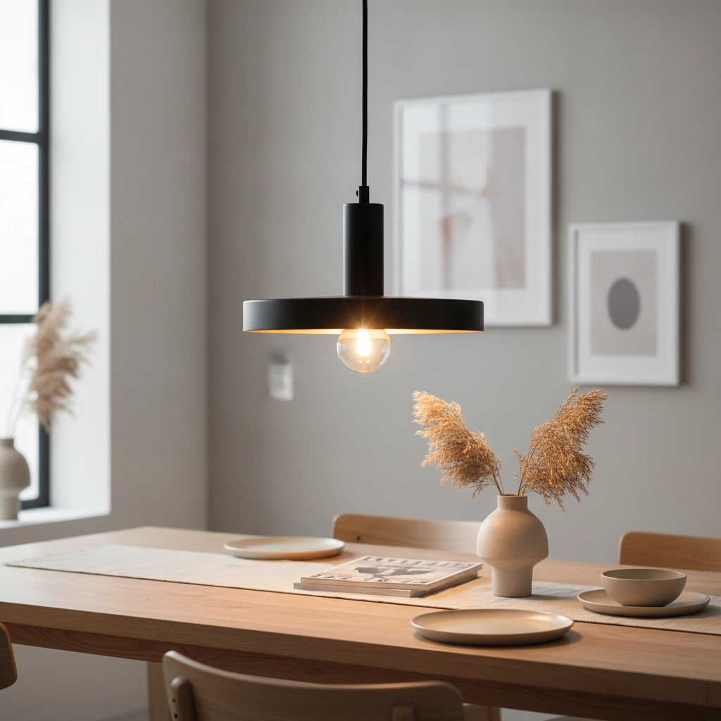 Design hanglamp Garni enkel zwart