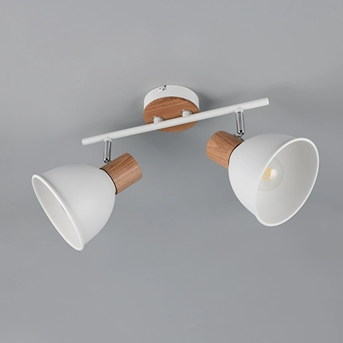 Plafondlamp Delume dubbel wit Trio 4017807672251