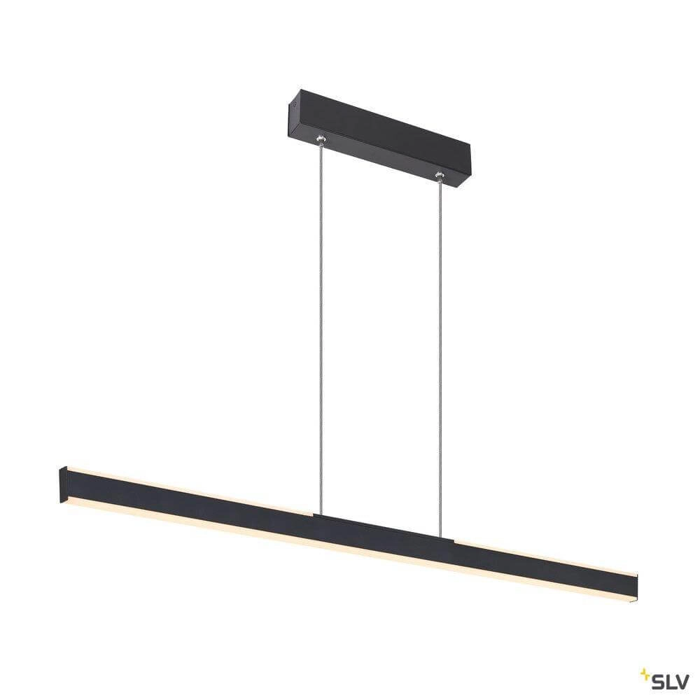 Zwarte hanglamp One Linear 2x10w - 104cm
