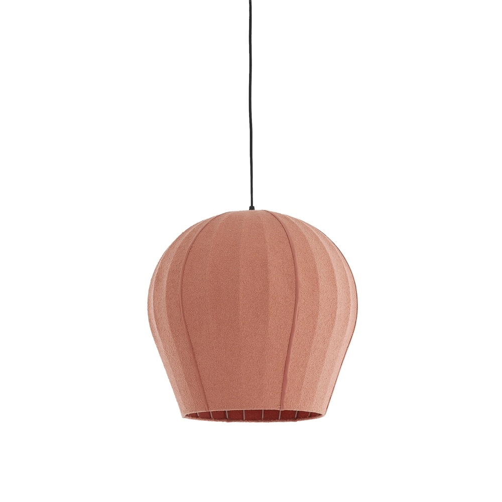 Bouclé hanglamp Zagori Ø 44cm - koraal