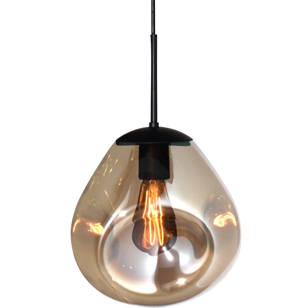 Hanglamp Lava 4x goud glas Ø 24cm Masterlight 8718121286112