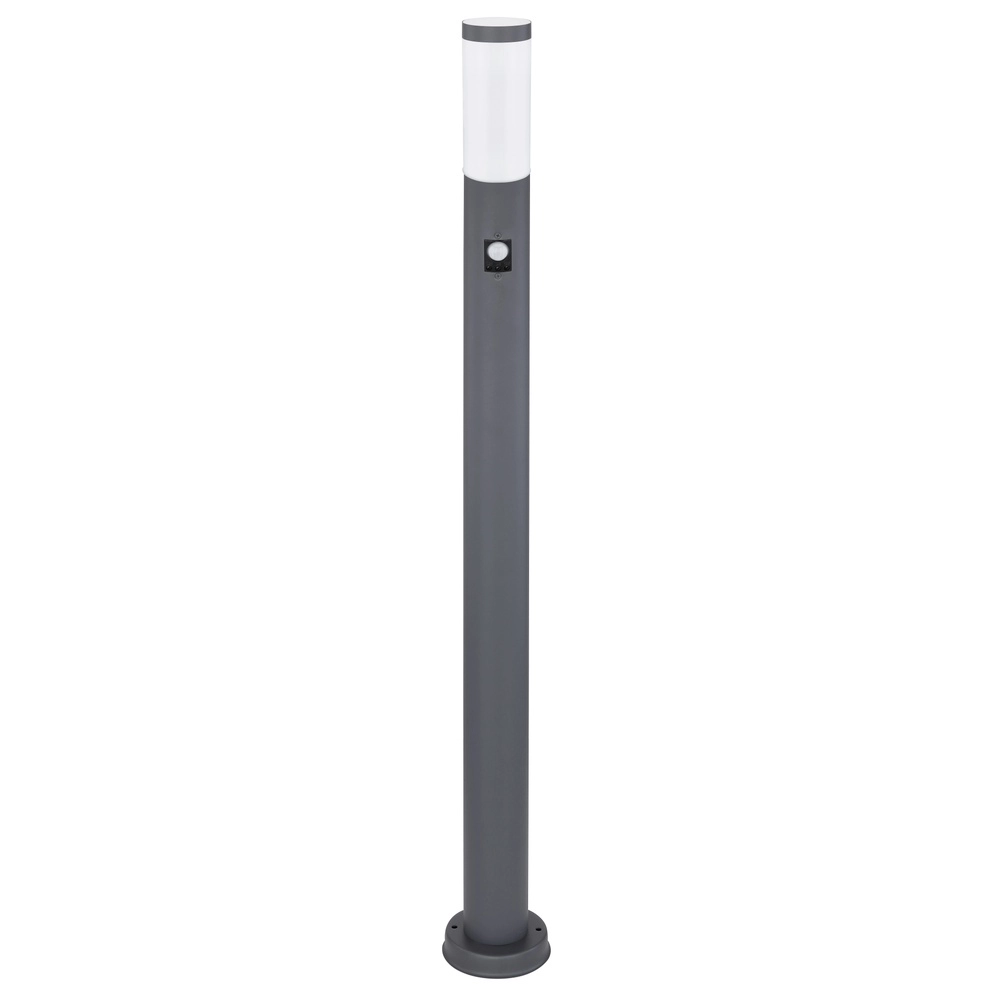 Tuinlamp 110cm Boston antraciet met wit en sensor