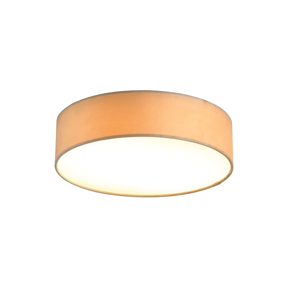 Plafondlamp Drum 38cm champagne velvet