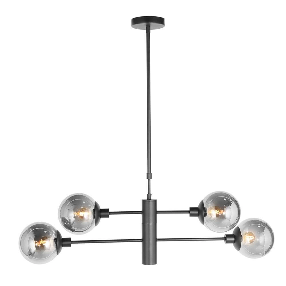 Design hanglamp Constellation zwart met smoke glas Steinhauer 8712746173031