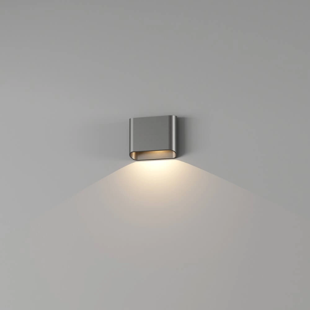 Wandlamp Diaz 1L Gun metal