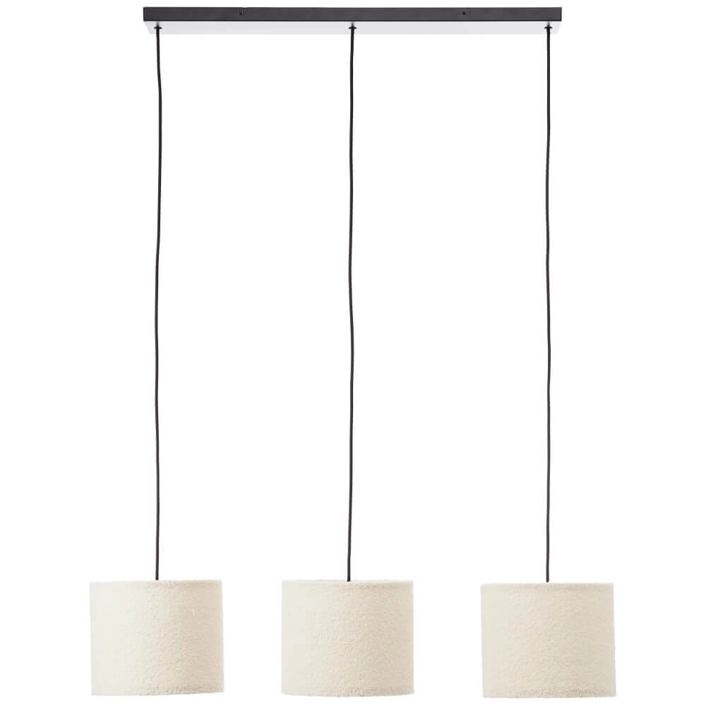 Creme hanglamp Teddy 3-lichts Brilliant 4004353447273