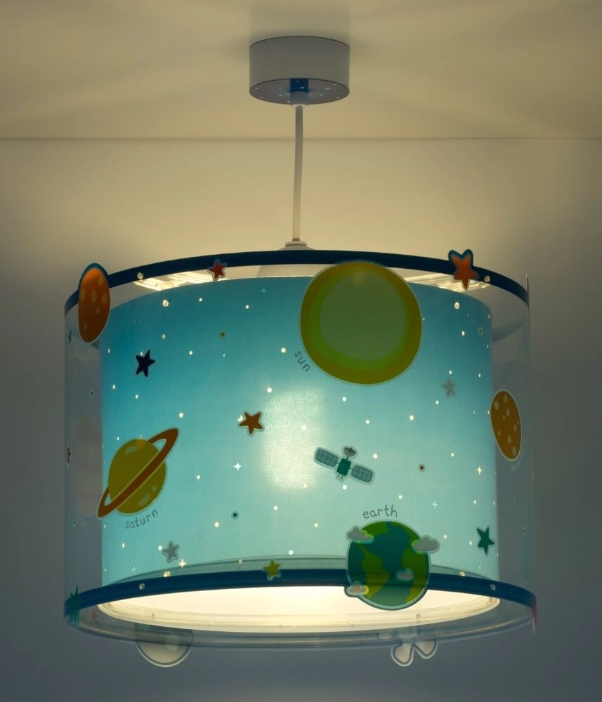 Kinderkamer hanglamp Planets blauw Dalber 8420406002583