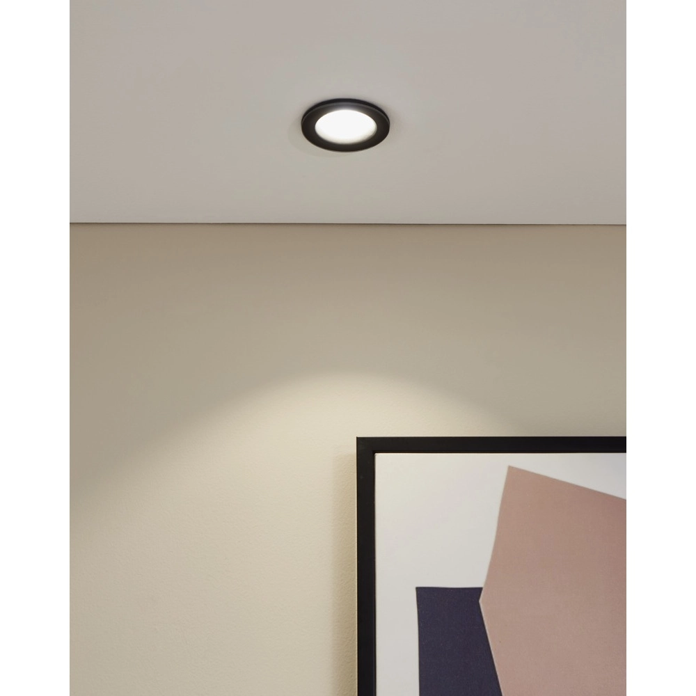 Inbouwspot Salabate zwart Ø 8,8cm IP65 Eglo 9008606358861