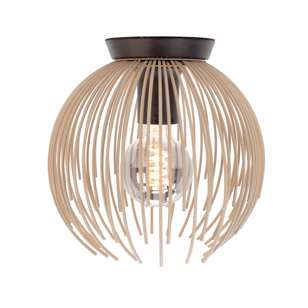 Design plafondlamp Alhabia Ø 23,5cm zand bruin
