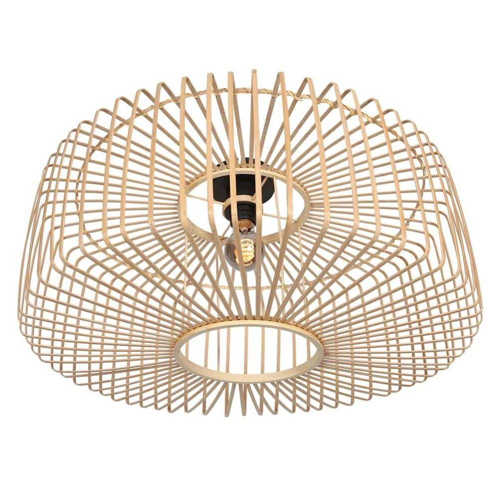 Bamboe plafondlamp Bloeba Ø 60cm