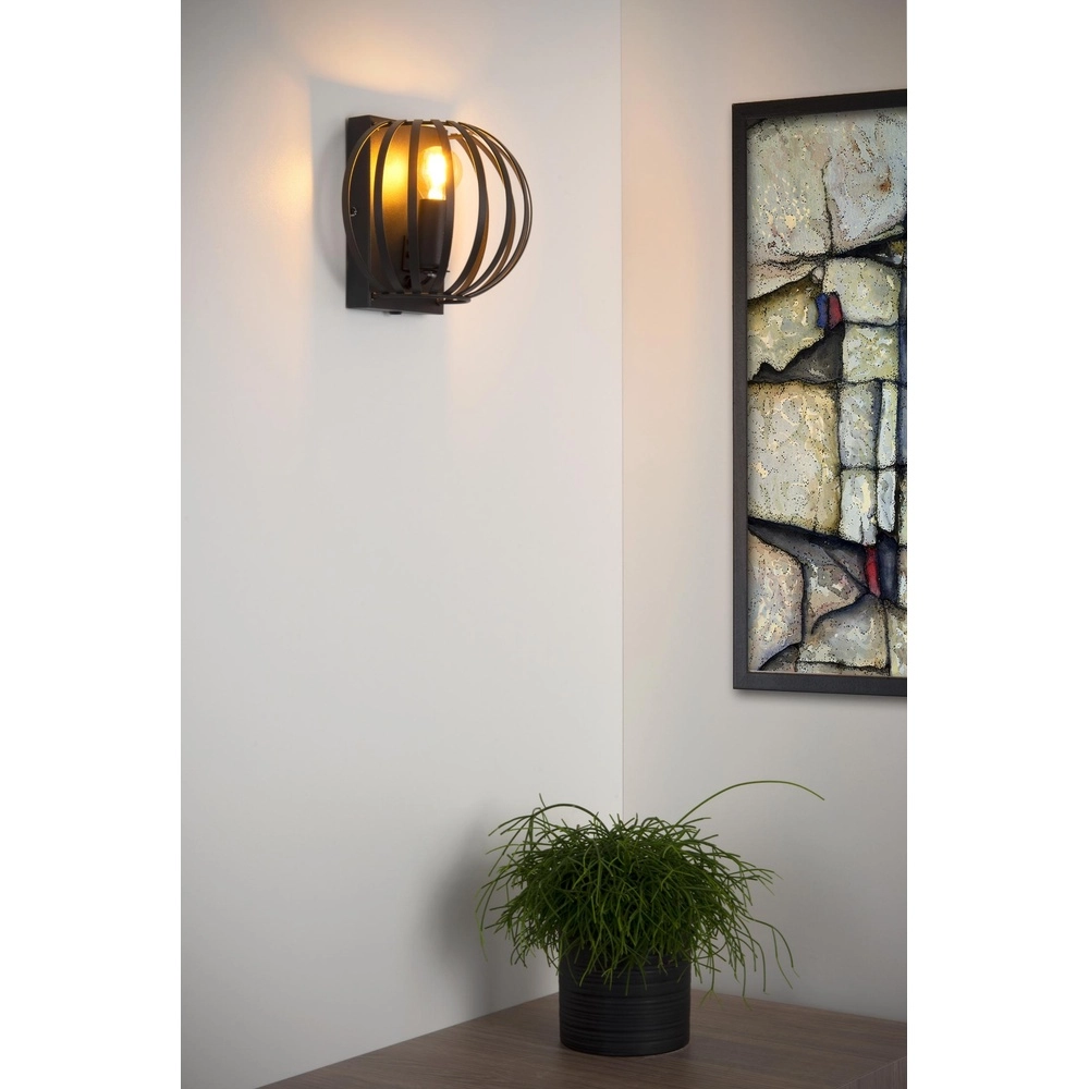 Wandlamp Manuela zwart Lucide 5411212782762