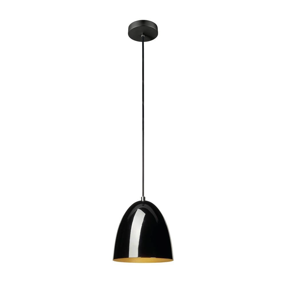Strakke hanglamp New Para Cone 20 zwart Ø 20cm