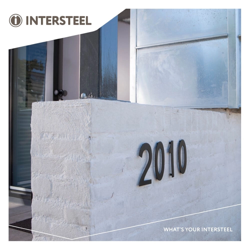 Huisnummer 1 Numbra zwart Intersteel 8714186400708
