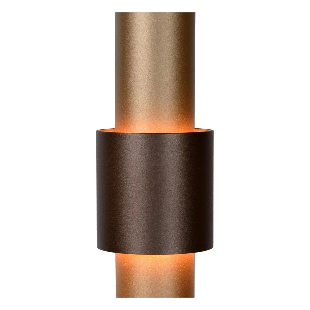 Strakke hanglamp Margary 3-lichts koffie bruin Lucide 5411212903969