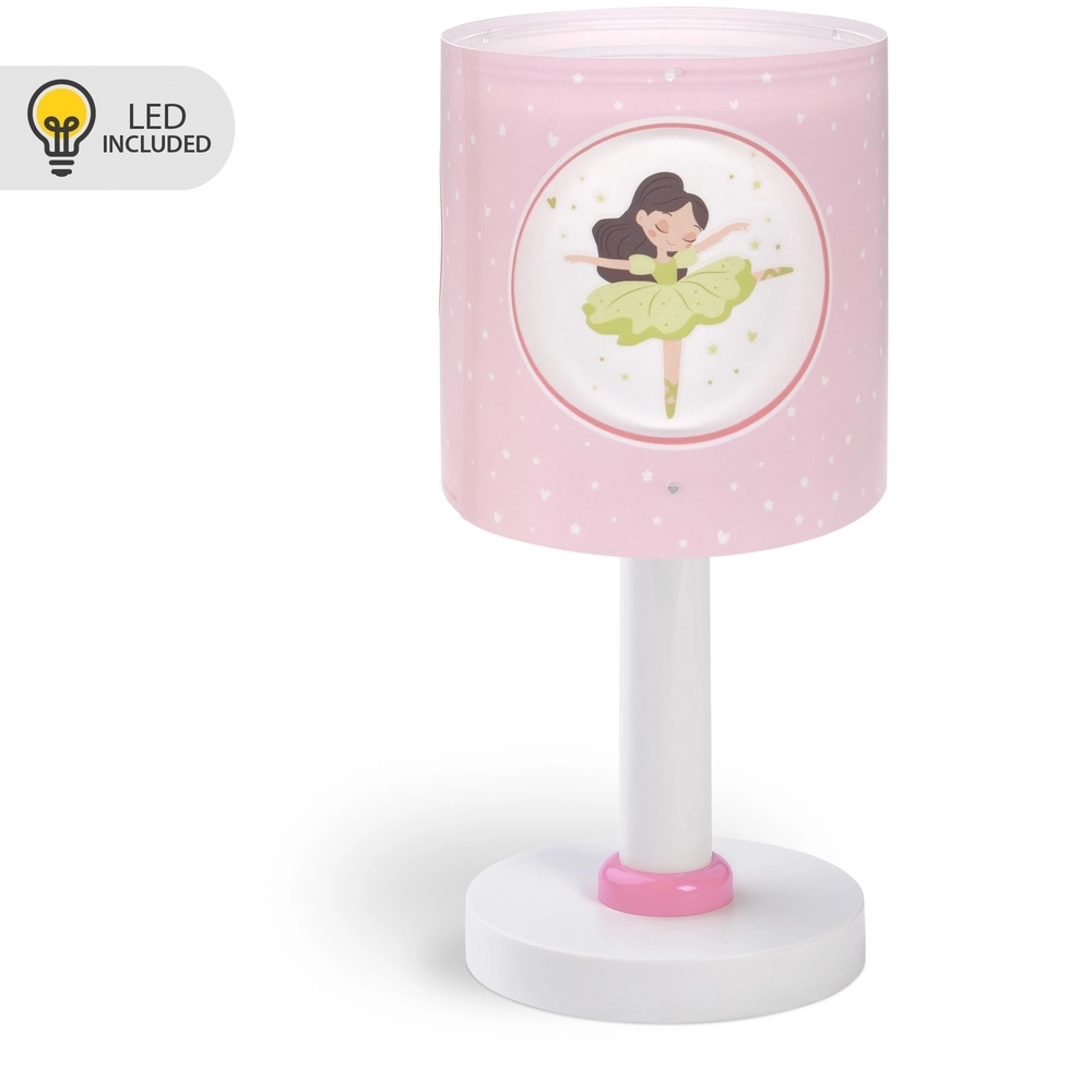 Tafellampje Princess Dance roze glow in the dark Dalber 8420406609119