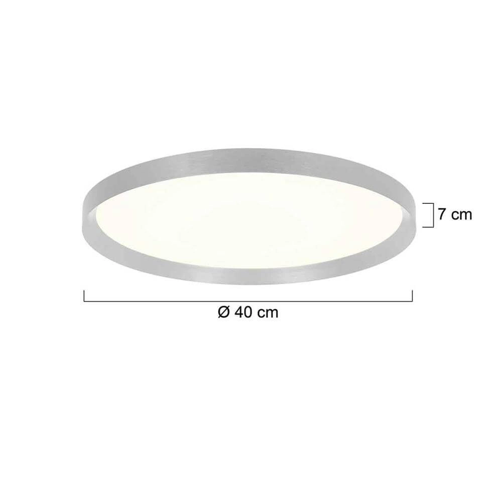 Strakke plafondlamp Flady metaal Ø 40cm Steinhauer 8712746176223