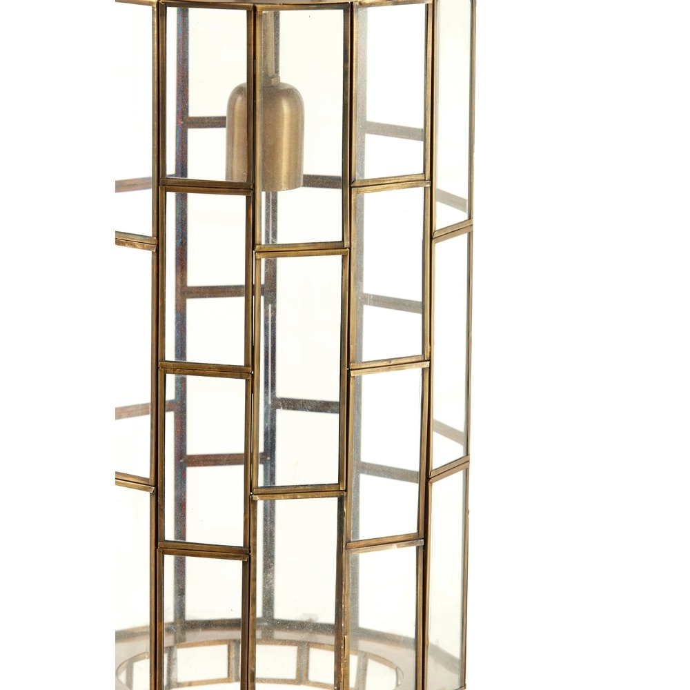 Glazen hanglamp SÃ¸strene Ø 24cm - glas met messing Light & Living 8717807187262