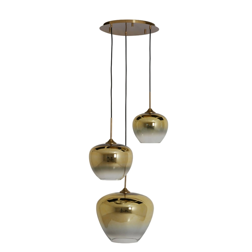 Hanglamp Mayson 3-lichts goud
