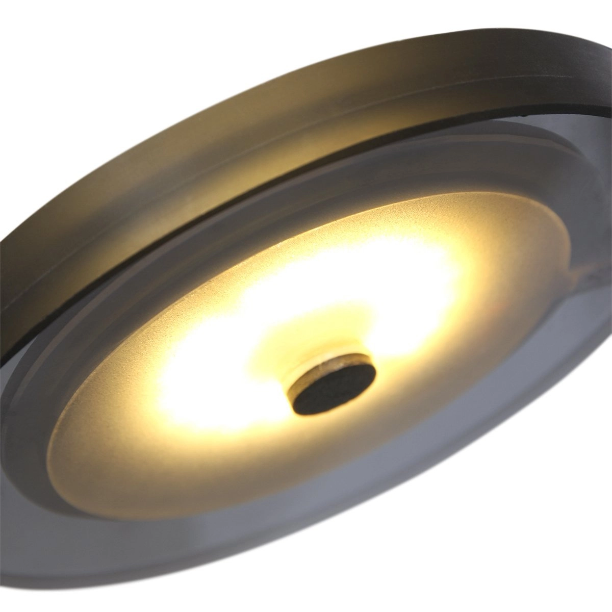 Led wand leeslamp Turound 10w - 2700K - 62cm zwart smoke glas Steinhauer 8712746133400