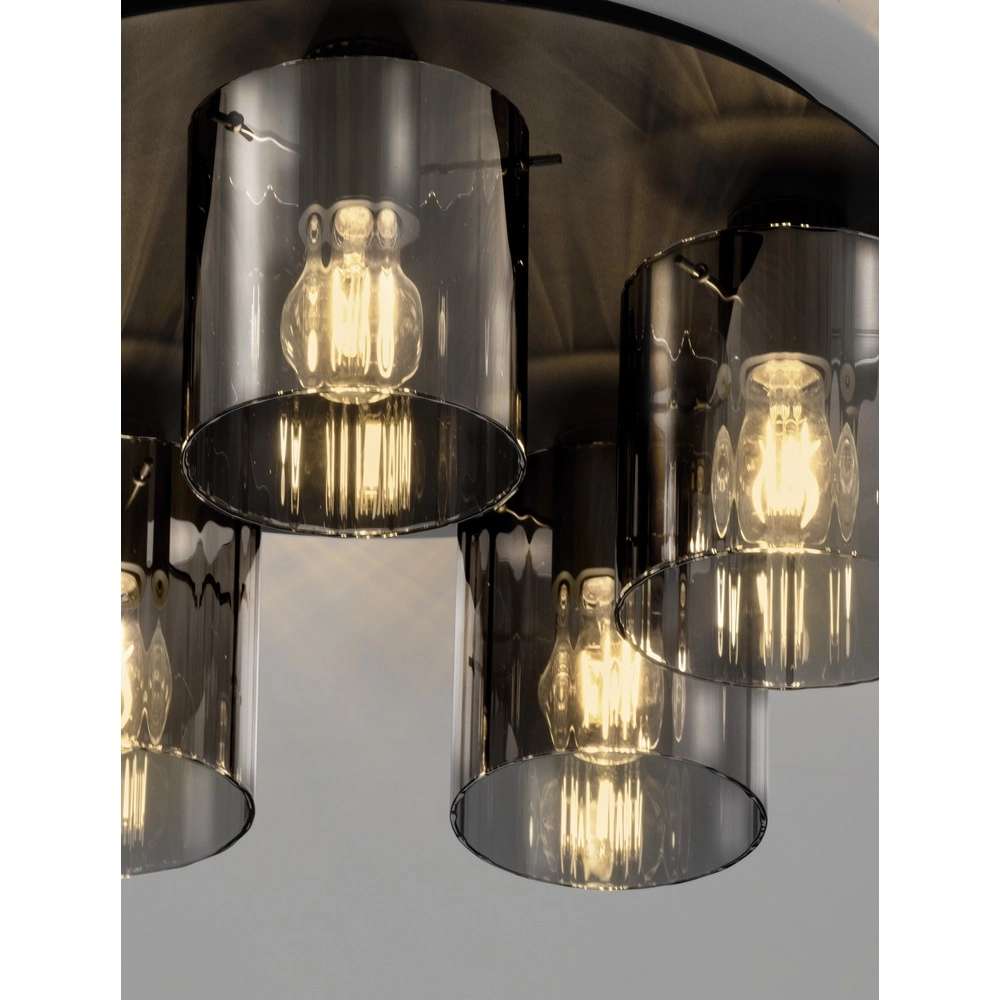 Design plafondlamp Mirbi 5-lichts zwart Lyora 5212017468468