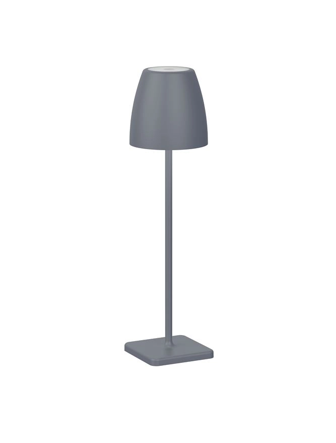 Oplaadbare tafellamp Colt 38cm grijs