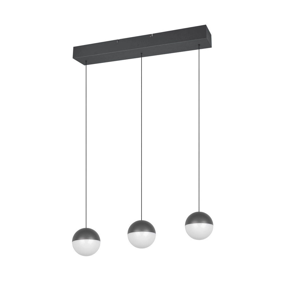 3-lichts hanglamp Senta antraciet Trio 4017807697858