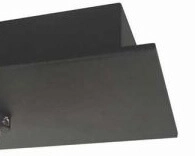 Zwarte opbouwspot Meist 2-lichts Artdelight 8719831731824