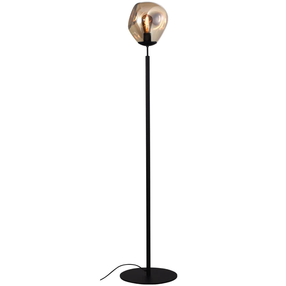 Vloerlamp Lava Ø 24cm goud glas