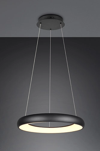 Led hanglamp Cardona zwart - Ø 60cm